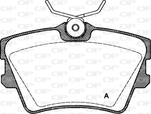 Open Parts BPA0591.00 - Əyləc altlığı dəsti, əyləc diski furqanavto.az