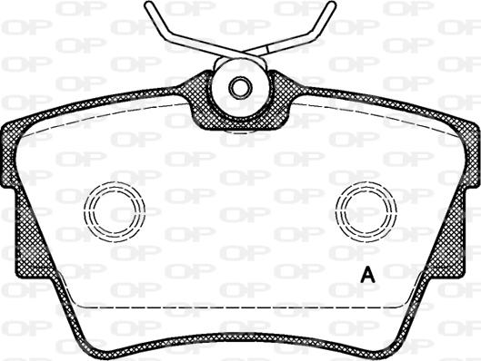 Open Parts BPA0591.10 - Əyləc altlığı dəsti, əyləc diski furqanavto.az