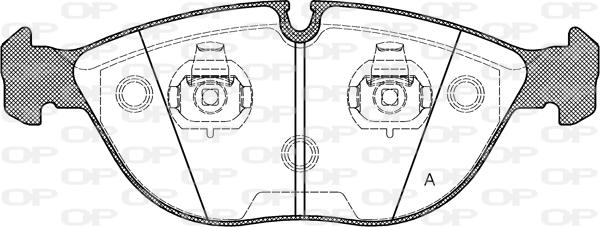 Open Parts BPA0597.00 - Əyləc altlığı dəsti, əyləc diski furqanavto.az