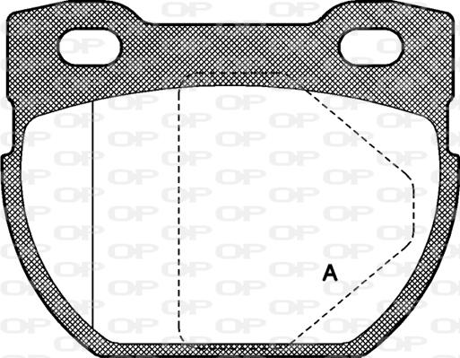 Open Parts BPA0584.00 - Əyləc altlığı dəsti, əyləc diski furqanavto.az