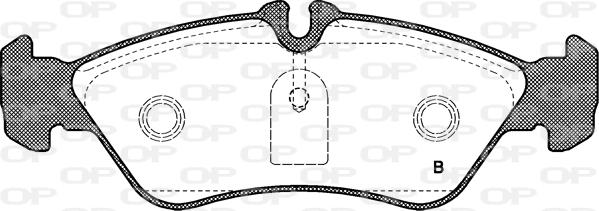 Open Parts BPA0580.00 - Əyləc altlığı dəsti, əyləc diski furqanavto.az