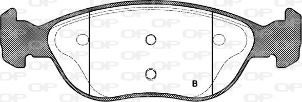 Open Parts BPA0587.00 - Əyləc altlığı dəsti, əyləc diski furqanavto.az