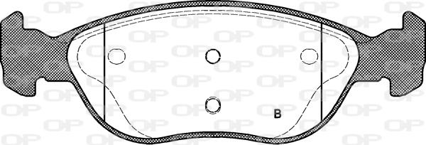 Open Parts BPA0587.22 - Əyləc altlığı dəsti, əyləc diski furqanavto.az