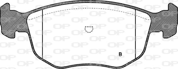 Open Parts BPA0575.02 - Əyləc altlığı dəsti, əyləc diski furqanavto.az
