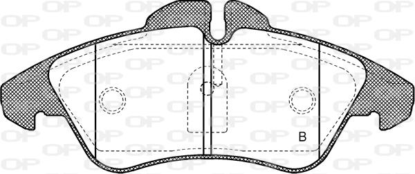 Open Parts BPA0578.00 - Əyləc altlığı dəsti, əyləc diski furqanavto.az