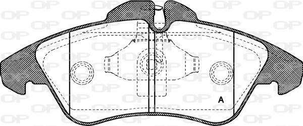 Open Parts BPA0578.00 - Əyləc altlığı dəsti, əyləc diski furqanavto.az