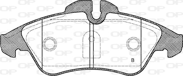 Open Parts BPA0578.10 - Əyləc altlığı dəsti, əyləc diski furqanavto.az