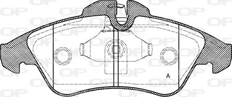 Open Parts BPA0578.10 - Əyləc altlığı dəsti, əyləc diski furqanavto.az