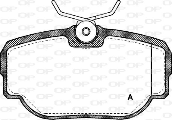 Open Parts BPA0577.00 - Əyləc altlığı dəsti, əyləc diski furqanavto.az