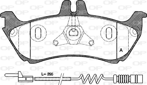 Open Parts BPA0698.11 - Əyləc altlığı dəsti, əyləc diski furqanavto.az