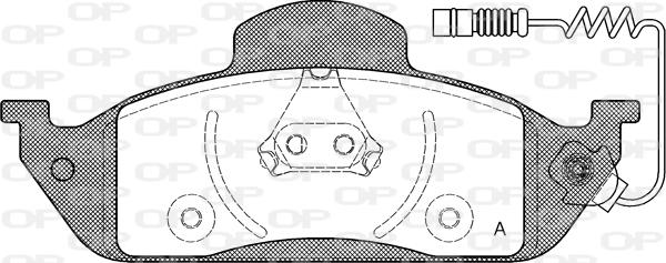 Open Parts BPA0697.01 - Əyləc altlığı dəsti, əyləc diski furqanavto.az