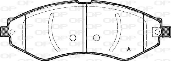 Open Parts BPA0645.22 - Əyləc altlığı dəsti, əyləc diski furqanavto.az