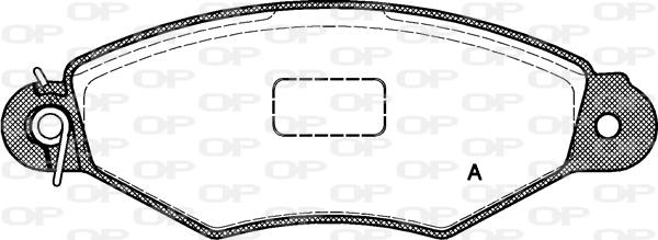 Open Parts BPA0643.00 - Əyləc altlığı dəsti, əyləc diski furqanavto.az