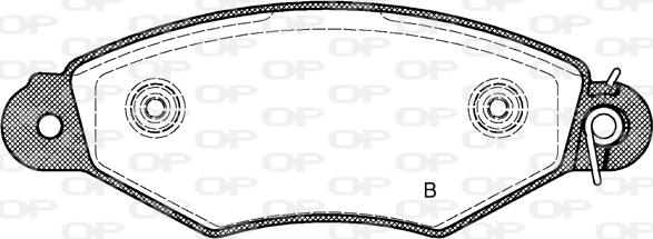 Open Parts BPA0643.30 - Əyləc altlığı dəsti, əyləc diski furqanavto.az
