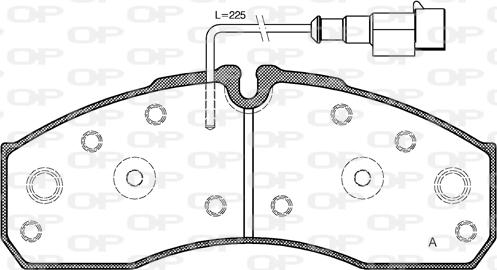 Open Parts BPA0651.42 - Əyləc altlığı dəsti, əyləc diski furqanavto.az