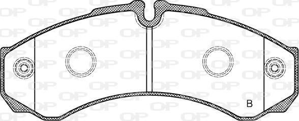 Open Parts BPA0651.32 - Əyləc altlığı dəsti, əyləc diski furqanavto.az