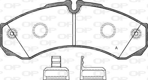 Open Parts BPA0651.20 - Əyləc altlığı dəsti, əyləc diski furqanavto.az