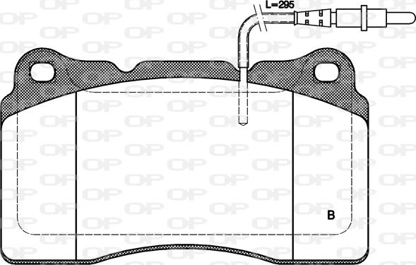 Open Parts BPA0666.14 - Əyləc altlığı dəsti, əyləc diski furqanavto.az