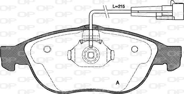 Open Parts BPA0660.02 - Əyləc altlığı dəsti, əyləc diski furqanavto.az