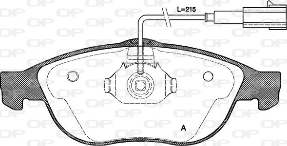 Open Parts BPA0660.11 - Əyləc altlığı dəsti, əyləc diski furqanavto.az