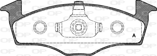 Open Parts BPA0609.20 - Əyləc altlığı dəsti, əyləc diski furqanavto.az