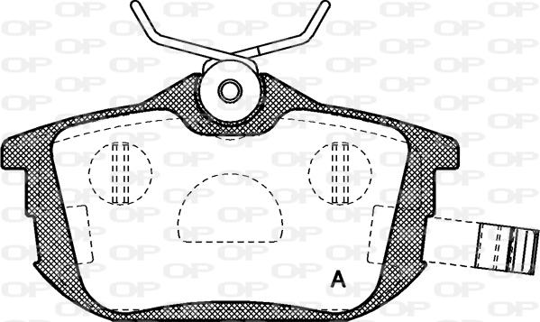 Open Parts BPA0605.02 - Əyləc altlığı dəsti, əyləc diski furqanavto.az