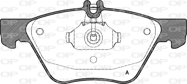 Open Parts BPA0601.00 - Əyləc altlığı dəsti, əyləc diski furqanavto.az