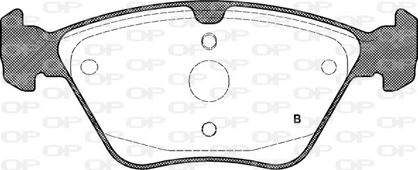 Open Parts BPA0601.00 - Əyləc altlığı dəsti, əyləc diski furqanavto.az