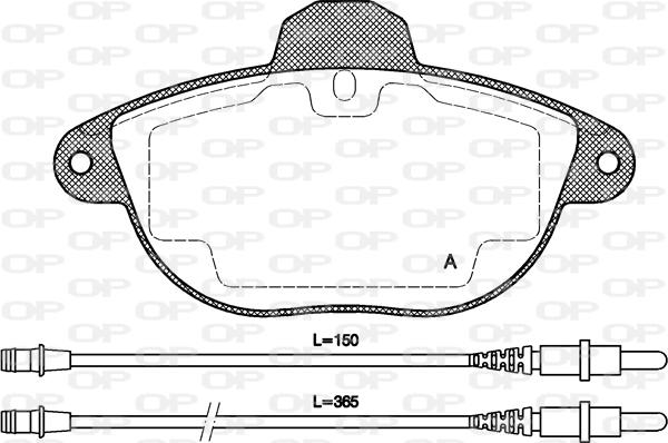 Open Parts BPA0608.04 - Əyləc altlığı dəsti, əyləc diski furqanavto.az