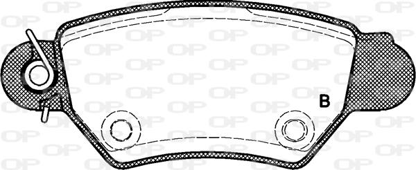 Open Parts BPA0685.02 - Əyləc altlığı dəsti, əyləc diski furqanavto.az