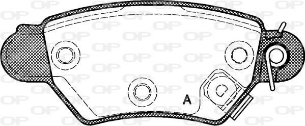 Open Parts BPA0685.02 - Əyləc altlığı dəsti, əyləc diski furqanavto.az