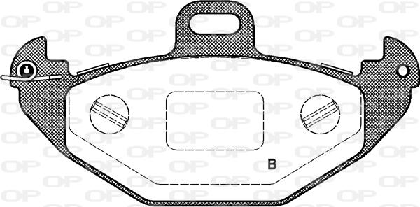 Open Parts BPA0686.00 - Əyləc altlığı dəsti, əyləc diski furqanavto.az