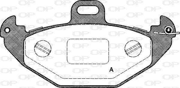 Open Parts BPA0686.00 - Əyləc altlığı dəsti, əyləc diski furqanavto.az