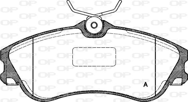 Open Parts BPA0634.00 - Əyləc altlığı dəsti, əyləc diski furqanavto.az