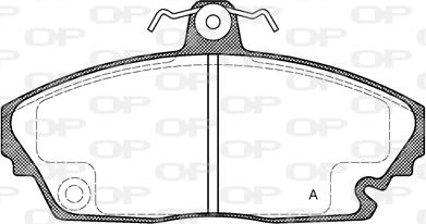 Open Parts BPA0635.00 - Əyləc altlığı dəsti, əyləc diski furqanavto.az