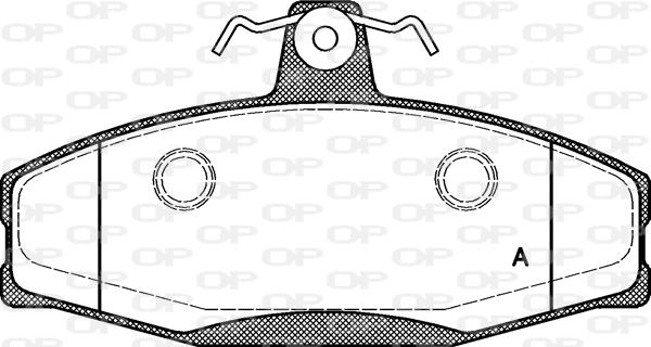 Open Parts BPA0620.20 - Əyləc altlığı dəsti, əyləc diski furqanavto.az