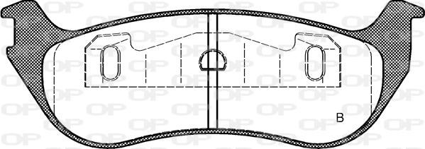 Open Parts BPA0628.75 - Əyləc altlığı dəsti, əyləc diski furqanavto.az