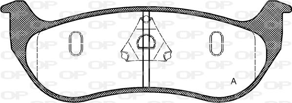 Open Parts BPA0628.75 - Əyləc altlığı dəsti, əyləc diski furqanavto.az