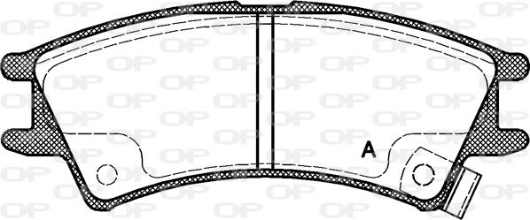 Open Parts BPA0675.02 - Əyləc altlığı dəsti, əyləc diski furqanavto.az