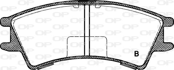 Open Parts BPA0675.02 - Əyləc altlığı dəsti, əyləc diski furqanavto.az