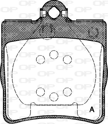 Open Parts BPA0678.00 - Əyləc altlığı dəsti, əyləc diski furqanavto.az