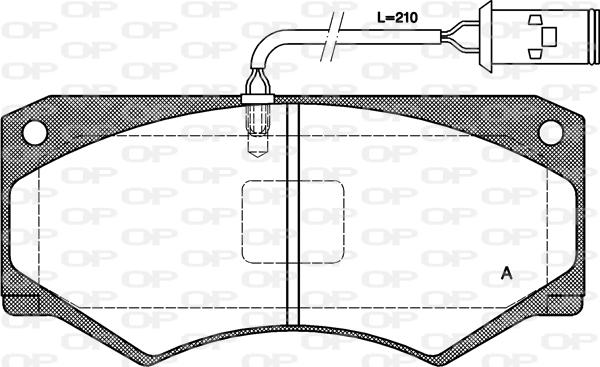 Open Parts BPA0047.52 - Əyləc altlığı dəsti, əyləc diski furqanavto.az