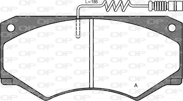 Open Parts BPA0047.14 - Əyləc altlığı dəsti, əyləc diski furqanavto.az