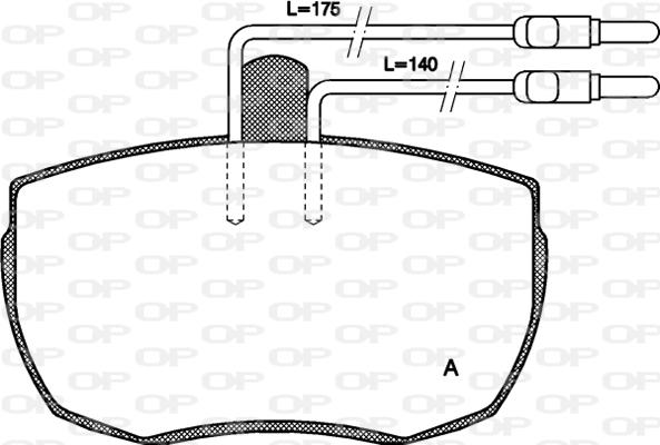 Open Parts BPA0056.04 - Əyləc altlığı dəsti, əyləc diski furqanavto.az