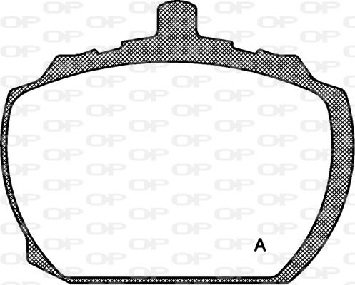 Open Parts BPA0058.10 - Əyləc altlığı dəsti, əyləc diski furqanavto.az