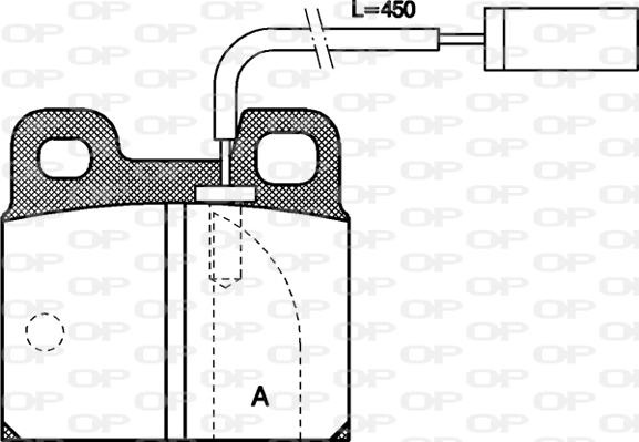 Open Parts BPA0005.11 - Əyləc altlığı dəsti, əyləc diski furqanavto.az