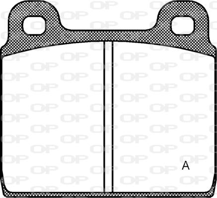 Open Parts BPA0002.20 - Əyləc altlığı dəsti, əyləc diski furqanavto.az