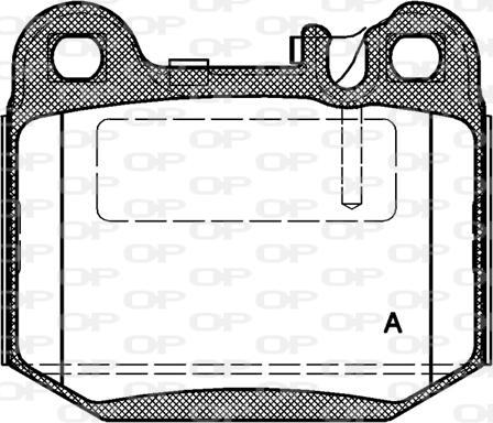 Open Parts BPA0014.40 - Əyləc altlığı dəsti, əyləc diski furqanavto.az