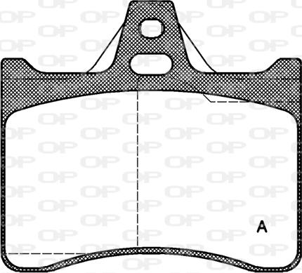 Open Parts BPA0088.10 - Əyləc altlığı dəsti, əyləc diski furqanavto.az