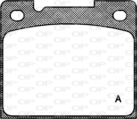 Open Parts BPA0039.30 - Əyləc altlığı dəsti, əyləc diski furqanavto.az